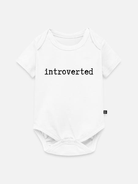 introvertiert - Baby Premium Kurzarmbody - Weiß