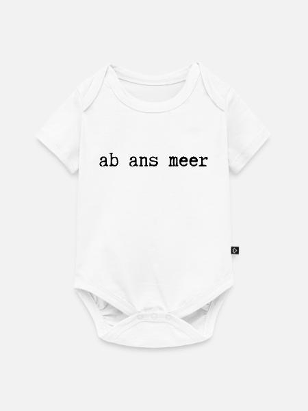 ab ans meer - Baby Premium Kurzarmbody - Weiß