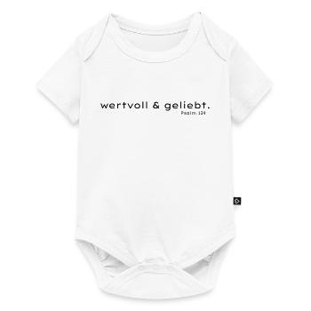 Wertvoll und Geliebt Psalm 139 - Baby Premium Kurzarmbody - Weiß - Vorne