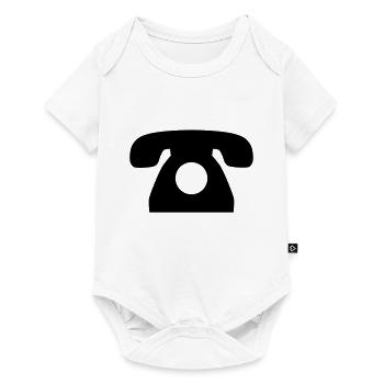 Telefon - Baby Premium Kurzarmbody - Weiß - Vorne