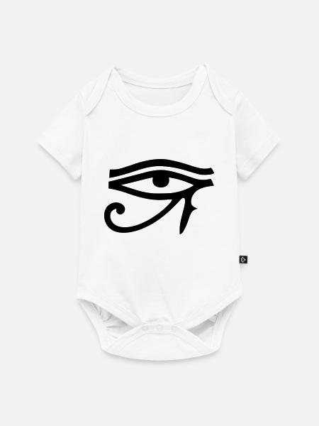 Eye of Horus - Premium kortærmet baby-body  - hvid