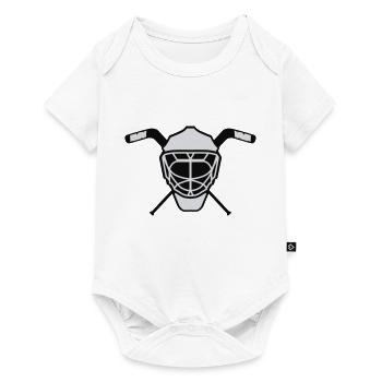 Hockey mask 3 neutral two-tone - Baby Premium short-sleeve bodysuit - white - Front