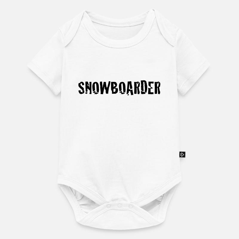 snowboarder - Body à manches courtes Premium Bébé - blanc