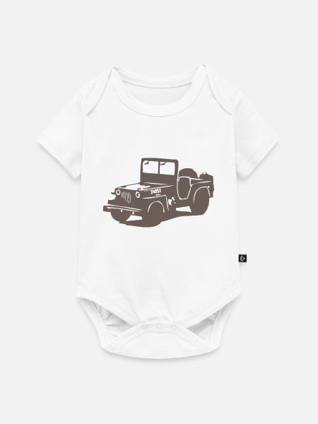 US Jeep Willys 2 - Baby Premium Kurzarmbody - Weiß