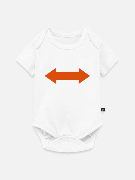 Pfeil - Baby Premium Kurzarmbody - Weiß