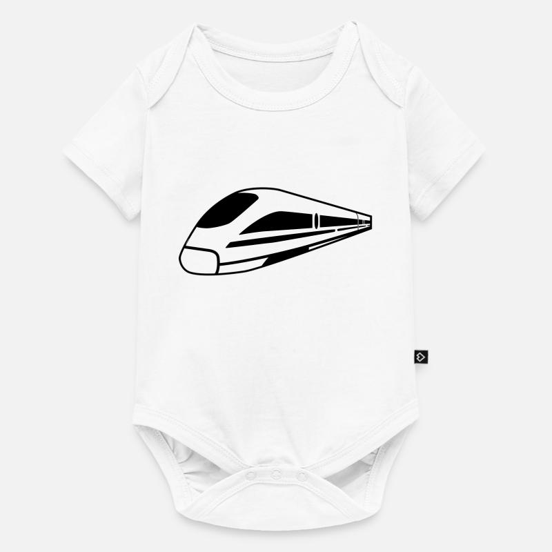 Train - Body à manches courtes Premium Bébé - blanc