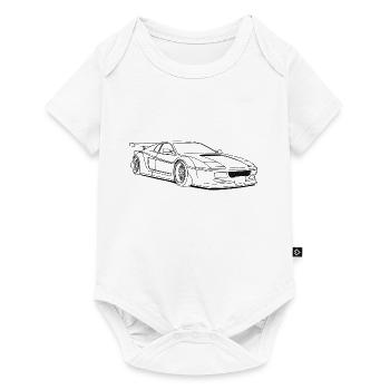 cool car outlines - Baby Premium Kurzarmbody - Weiß - Vorne