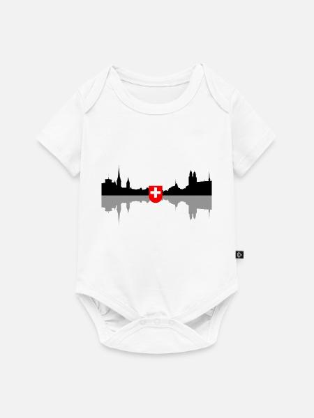zürich - Baby Premium Kurzarmbody - Weiß
