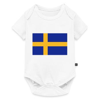 Sweden Flag - Baby Premium short-sleeve bodysuit - white - Front