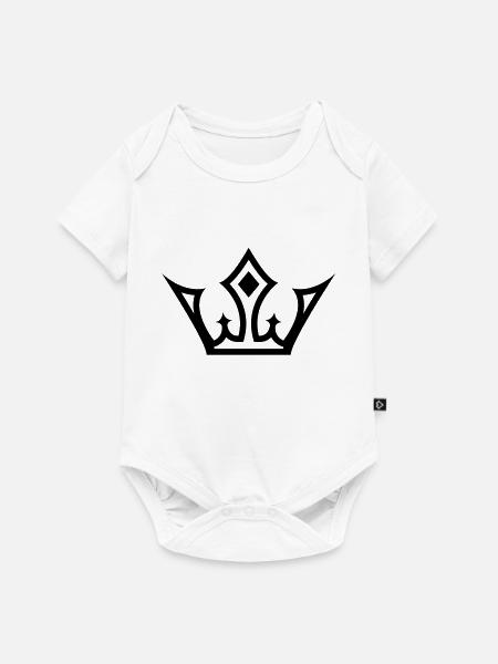 crown de - Baby Premium Kurzarmbody - Weiß
