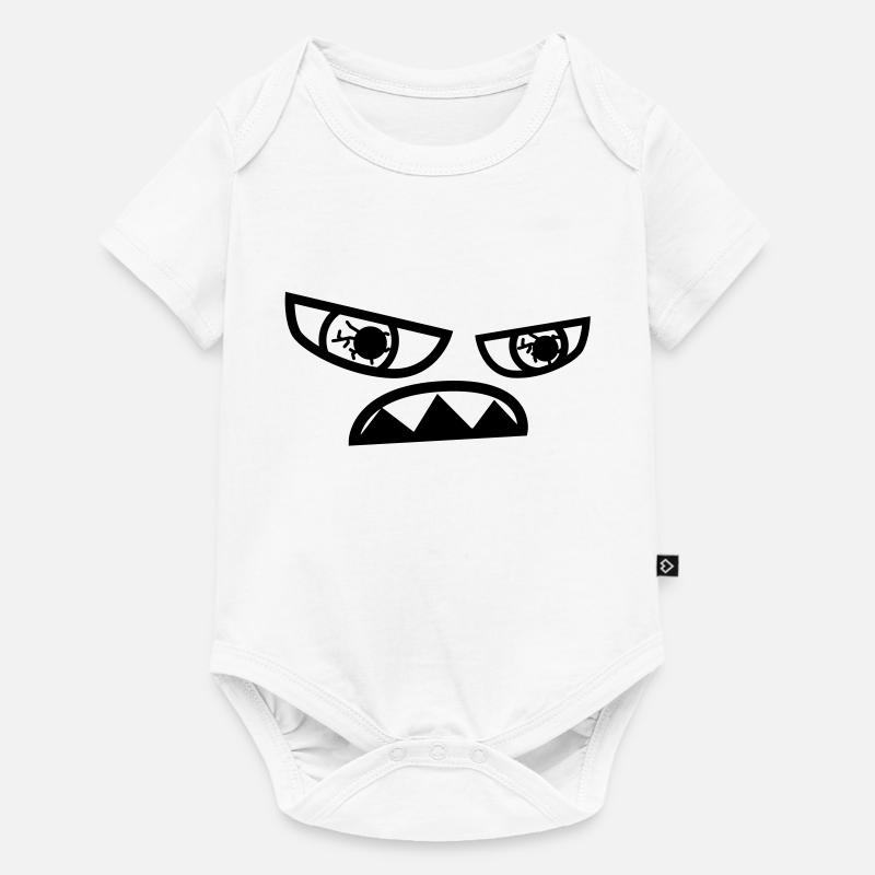 monstre - Body à manches courtes Premium Bébé - blanc