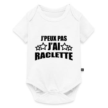 j'peux pas j'ai raclette - Body à manches courtes Premium Bébé - blanc - Devant