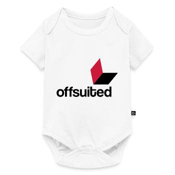 offsuited logo schwarz - Baby Premium Kurzarmbody - Weiß - Vorne