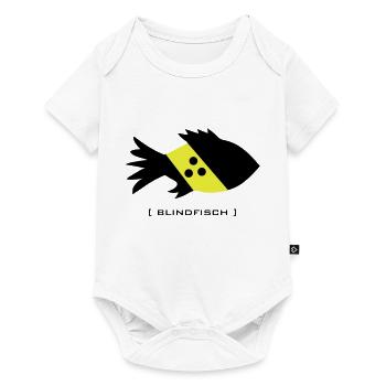 poissons aveugles, aveugles maladroit dork aveugle - Body à manches courtes Premium Bébé - blanc - Devant