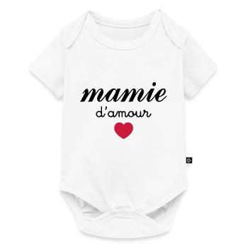Mamie d'Amour - Body à manches courtes Premium Bébé - blanc - Devant