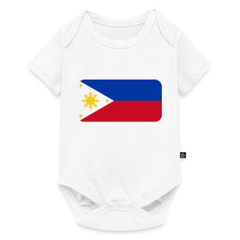 PHILIPPINES FLAG round corner 400 dpi - Body à manches courtes Premium Bébé - blanc - Devant