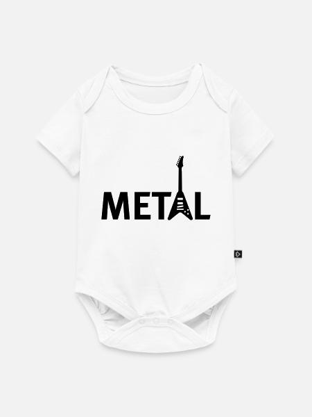 metall - Baby Premium short-sleeve bodysuit - white