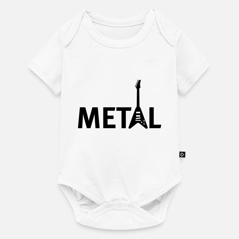 metallic - Baby Premium Kurzarmbody - Weiß