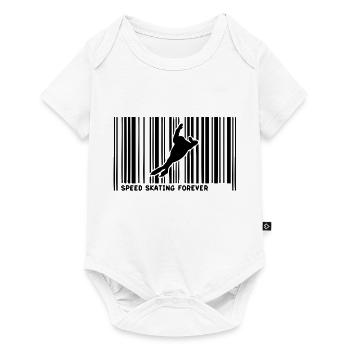barcode speed skating skateur2 - Baby Premium short-sleeve bodysuit - white - Front