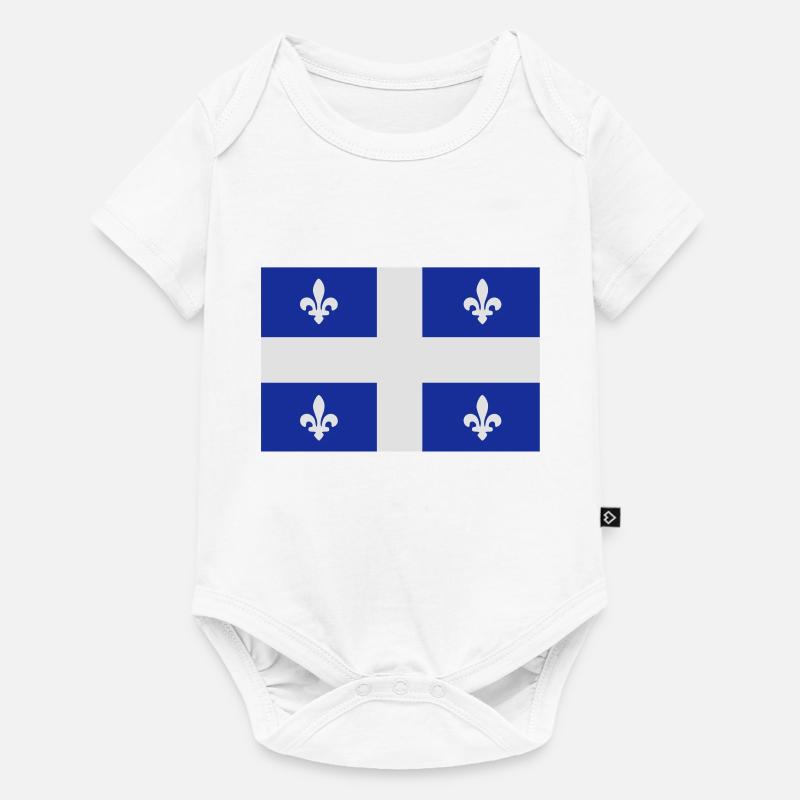 drapeau québec - quebec flag - Body à manches courtes Premium Bébé - blanc