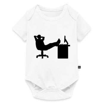 Boss relax - Baby Premium Kurzarmbody - Weiß - Vorne