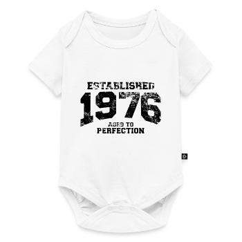 established 1976 - aged to perfection(fr) - Body à manches courtes Premium Bébé - blanc - Devant