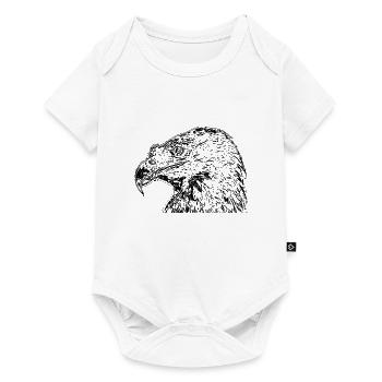 Adler - Baby Premium Kurzarmbody - Weiß - Vorne
