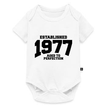 aged to perfection established 1977 (fr) - Body à manches courtes Premium Bébé - blanc - Devant