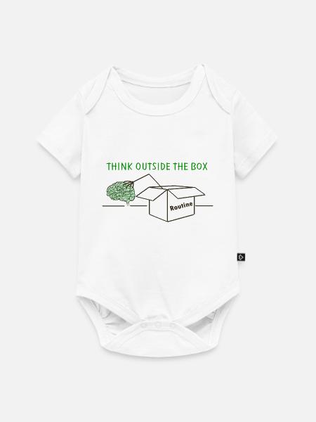 Think Outside The Box - Baby Premium Kurzarmbody - Weiß