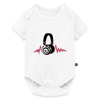 egaliseur casques dj audio music zik14 - Body à manches courtes Premium Bébé - blanc - Devant