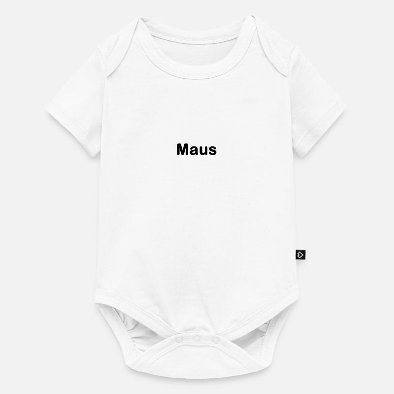Maus - Baby Premium Kurzarmbody - Weiß