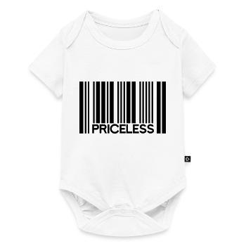 Unbezahlbar Barcode Preis - Baby Premium Kurzarmbody - Weiß - Vorne