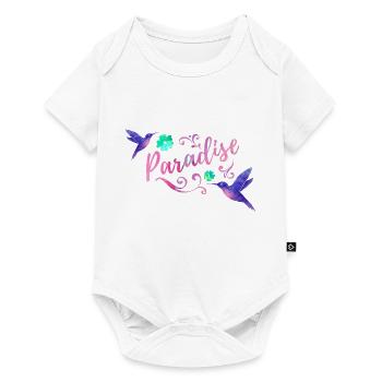 Paradise watercolor - Baby Premium short-sleeve bodysuit - white - Front