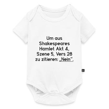 Shakespeare Hamlet NO - Body à manches courtes Premium Bébé - blanc - Devant