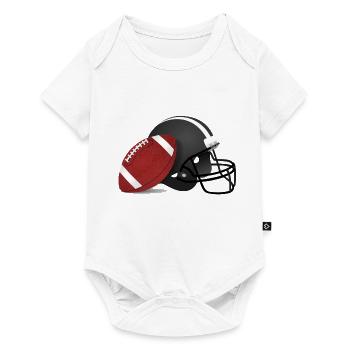 American Football - Baby Premium Kurzarmbody - Weiß - Vorne
