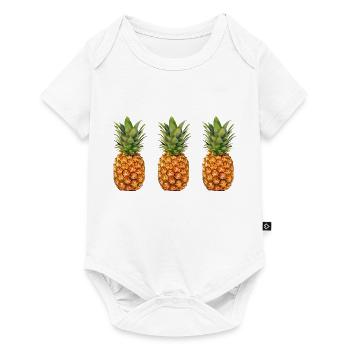 three pineapples - Baby Premium short-sleeve bodysuit - white - Front