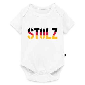 Stolz, Proud Germany Flag, Proud to be German - Baby Premium short-sleeve bodysuit - white - Front