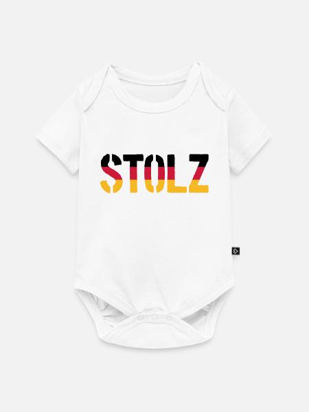 Stolz, Proud Germany Flag, Proud to be German - Baby Premium short-sleeve bodysuit - white