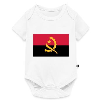 Drapeau angolais - Body à manches courtes Premium Bébé - blanc - Devant