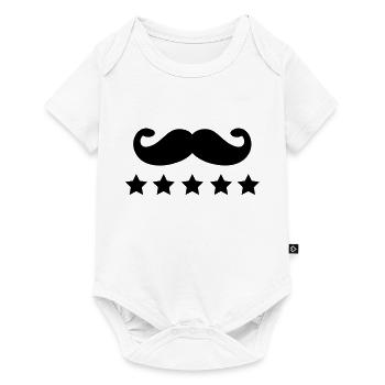 mustache - Baby Premium short-sleeve bodysuit - white - Front