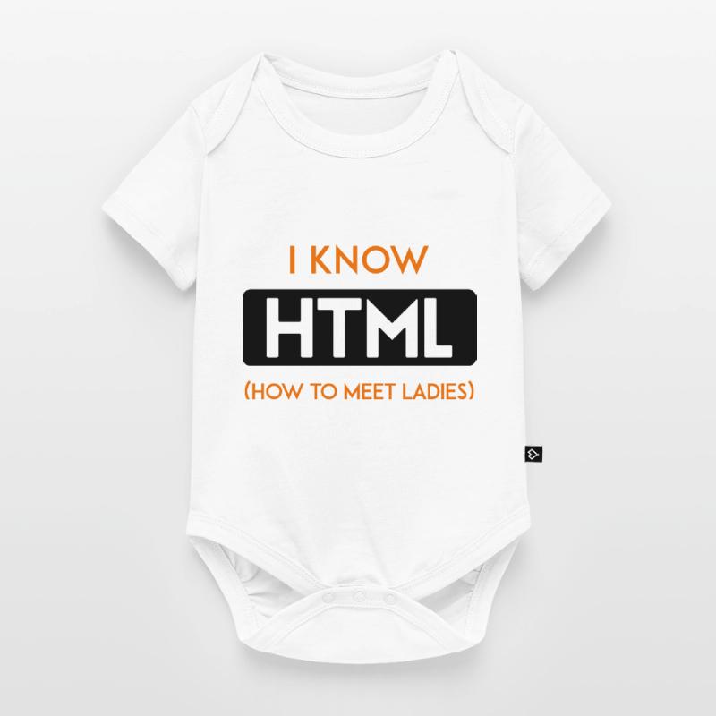 HTML web developer entwickler CSS Programmierer Baby Premium Kurzarmbody