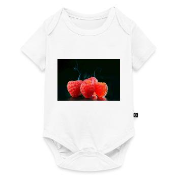 Fruits framboises chauds ART GALLERY PICTURE - Body à manches courtes Premium Bébé - blanc - Devant