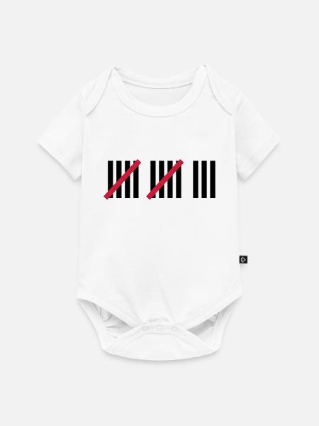 13 . Geburtstag - Baby Premium Kurzarmbody - Weiß