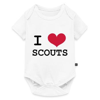 I Love Scouts - Baby Premium short-sleeve bodysuit - white - Front