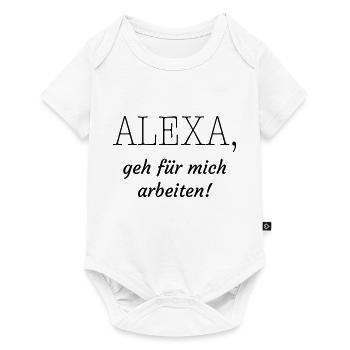 Arbeiten - Baby Premium Kurzarmbody - Weiß - Vorne