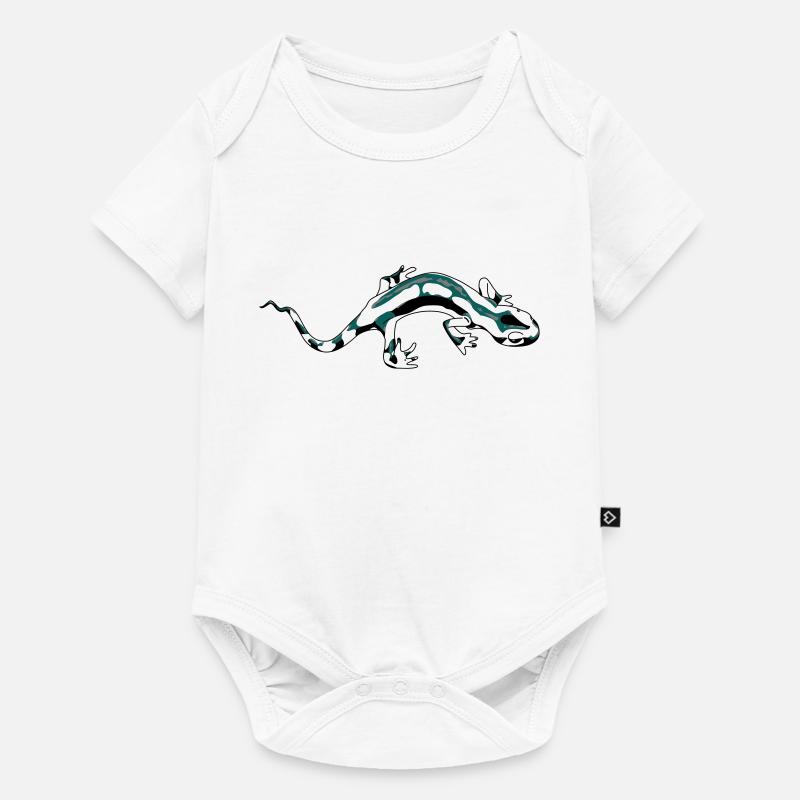 Salamandre - Body à manches courtes Premium Bébé - blanc