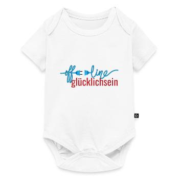 offline glücklichsein - Baby Premium Kurzarmbody - Weiß - Vorne