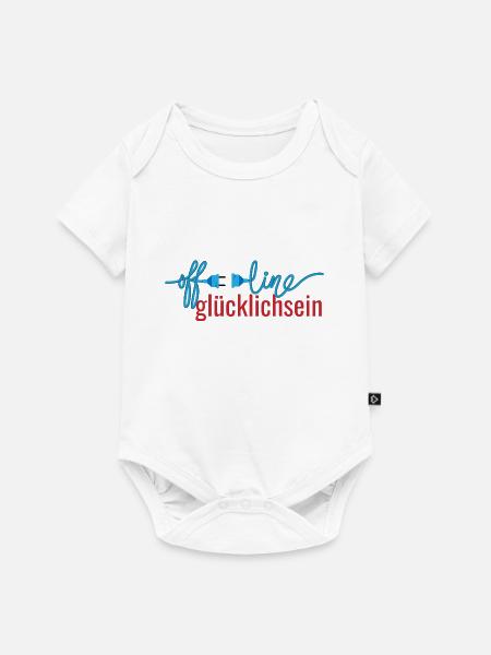 offline glücklichsein - Baby Premium Kurzarmbody - Weiß