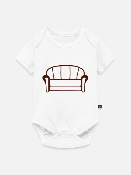 Couch - Baby Premium Kurzarmbody - Weiß
