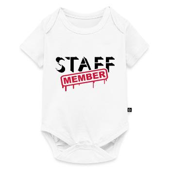 Staff Member Friends Team Staff Crew Logo - Baby Premium short-sleeve bodysuit - white - Front